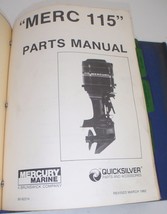 1982 Mercury Outboard &quot;Merc 115&quot; Parts Manual - $13.98