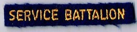 Canadian Armed Forces Service Battalion Gold On Blue Arm Patch - £3.15 GBP