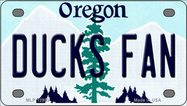 Ducks Fan Oregon Novelty Mini Metal License Plate Tag - $14.95
