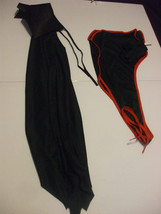 Vampire Halloween Costume Vest &amp; Cape Teens / Adults size 42-46 100% pol... - £9.50 GBP