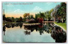 Mirror Lake Stock&#39;s Park Hillsdale Michigan MI 1910 DB Postcard R18 - £2.33 GBP