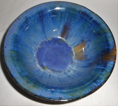 Early 1900s Fulper American Art Pottery Chinese Blue Flambe Bowl New Jersey - £196.12 GBP