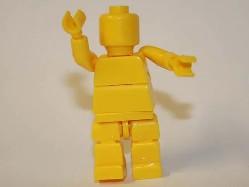 PAPBRIKS Super Posable Yellow blank plain DIY Custome Rare Minifigures - £6.54 GBP