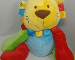 Little Jellycat plush Lion primary colors satin tags tabs baby soft toy ... - $51.97