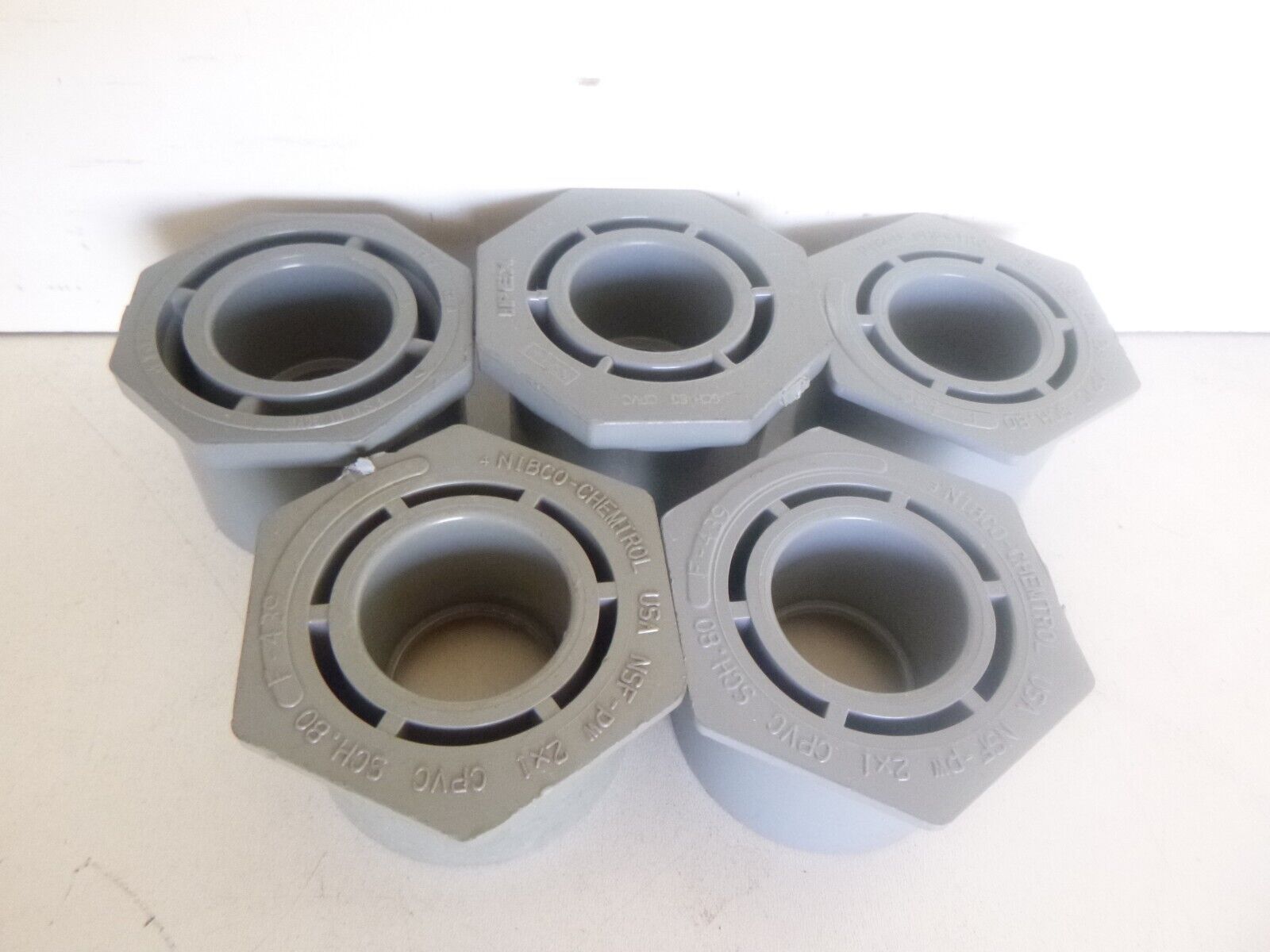 NIBCO-CHEMTROL, Ipex, GSR 2&quot; X 1&quot; Socket x Socket SCH 80 CPVC Lot of 5 - $24.20