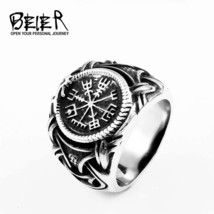 Beier 316L Stainless steel nose viking men ring Dragon Animal Pagan Odin Amulet  - £8.48 GBP