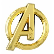 Marvel Comics The Avengers A Logo Image Metal Gold Toned Pewter Lapel Pi... - £6.15 GBP