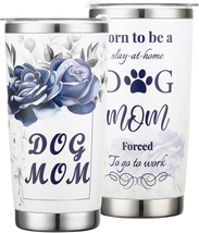 Dog Mom Gifts for Women - 20Oz Stainless Steel Insulated Dog Mom Tumbler - Dog L - £16.68 GBP