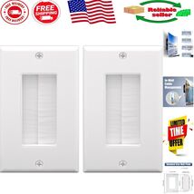 Single Gang Decorative Wall Plate - In-Wall Cable Management for TV Cables - $13.16