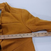 Tabitha Women's Size 2 Wool Blend Terrace House Ruffle Blazer Jacket Mustard image 5