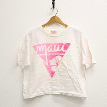Vintage Maui Hawaii Crop Top T Shirt Large - £36.41 GBP