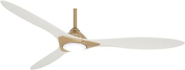 Minka-Aire Ceilingf868 Ceiling Fan (Soft Brass/Flat White) - £357.90 GBP