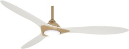 Minka-Aire Ceilingf868 Ceiling Fan (Soft Brass/Flat White) - £362.86 GBP