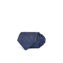 Ledbury Mens Navy Silk Professional Business Neck Tie Size OS Color Navy - £95.10 GBP