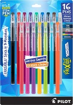 Erasable Gel Ink Stick Pens, Fine Point, 16-Pack, Pilot Frixion Colorsticks - $31.92