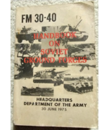 FM30-40 Handbook On Soviet Ground Forces - June 1975 HQ Dept. Of The Army - $109.38 MXN