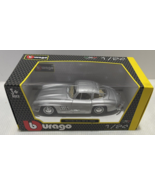 BURAGO 1/24 SCALE 3013 METALLIC SILVER MERCEDES BENZ 300 SL 1954 DIECAST... - $22.66 CAD