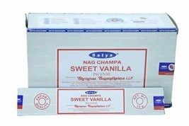 Satya Nag Champa Sweet Vanilla  Agarbatti Incense Sticks Export Quality ... - £13.74 GBP