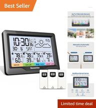Indoor Outdoor Weather Station: Real-Time Temperature &amp; Humidity Monitor... - $98.95