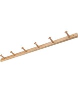 iDesign 91528 Wood Wall Mount 6-Peg Coat Rack for Coats, Leashes, Hats, ... - $31.02