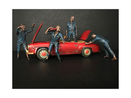 Zombie Mechanics 4 Piece Figurine Set Got Zombies?? for 1/24 Scale Models Americ - £39.85 GBP