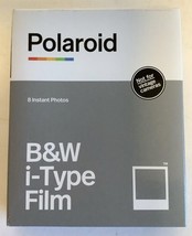NEW Polaroid 6001 B&amp;W I-Type Instant Film 8 SHEETS Black and White - £15.74 GBP