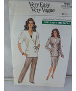 Vintage Vogue 7699 Very Easy Skirt Pants Jacket Wrap Size 18 20 22 UNCUT - $14.11 CAD