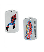 Spider-Man Logo Double-Sided Dog Tag Silver - £11.71 GBP