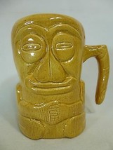 Tiki Mug Cup Ceramic Signed Dominica with Handle - £7.78 GBP