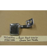 70 Cadillac Eldorado GM RIGHT PASSENGER SIDE FRONT INTERIOR CHROME DOOR ... - $40.69 CAD