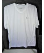 Under Armour Men's HeatGear Short Sleeve White Tee Shirt Size Medium - $24.75