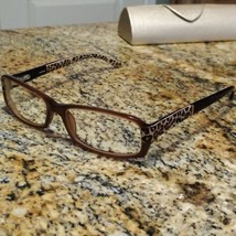 Bebe “Accomplished” Eyeglasses Frame BB5003 52-16-135 Animal Leopard &amp; Case - £35.30 GBP