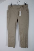 NWT Vince 6 Beige Coin Pocket Cropped Chino Trousers Pants - £38.94 GBP
