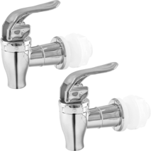 2 Pcs Replacement Spigot for Beverage Dispenser, Silver Push Style Bever... - $9.65