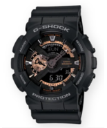 Casio Men&#39;s G-Shock  GA110RG-1A  WR20Bar Black / Rose Gold - £102.22 GBP