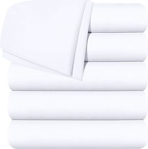 Utopia Bedding Flat Sheets - Pack Of 6 - Soft Brushed Microfiber, Full, ... - $44.92