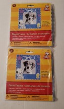 Peanuts Snoopy foam frame craft kit - lot of 2 - new sealed - for 4 x 4 ... - £7.16 GBP