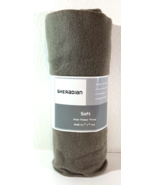 GREY Lightweight FLEECE THROW BLANKET  Gray 50” X 60” for CAR PET SOFA - $7.83