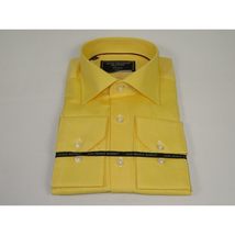 Men's Dress Shirt GIAN FRANCO RUFFINI Turkey 100% Cotton GFR-2 Yellow image 6