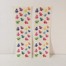 Lot of 72 Vintage Stickers Animal Paw Prints Multicoloured 1980&#39;s - £11.92 GBP