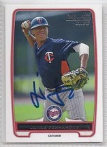 Jorge Fernandez signed Autographed Card 2012 Bowman Draft - $9.46