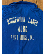 Vintage Fort Dodge, IA Iowa Ridgewood Lanes Nat Mast Retro Bowling M Shi... - $787.74 MXN