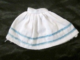 Barbie Doll REPLACEMENT Skirt for Sailor Outfit White &amp; Baby Blue   Purple Label - £9.59 GBP