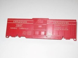 VINTAGE LIONEL HO - POST-WAR 0847 EXPLODING BOXCAR SIDE- GOOD TABS- M13 - $2.94