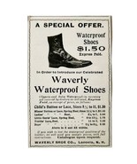 Waverly Shoe Co Waterproof Shoes 1897 Advertisement Victorian Fashion AD... - $372.98 MXN