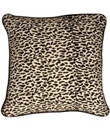 PILLOW DÉCOR Ocelot Print Cotton Large 22x22 Throw Pillow (Piping) - $24.95