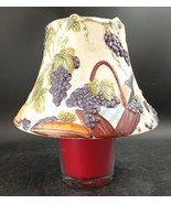 Yankee Candle Jar Canister Topper Ceramic Shade 5&quot;x6.25&quot; Wine Grapes + C... - €20,60 EUR