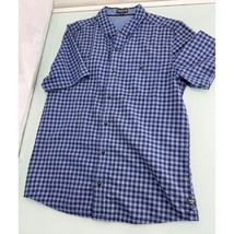 Toad&amp;Co Men Shirt Short Sleeve Button Up 100% Organic Cotton Slim Fit Medium M - £23.44 GBP