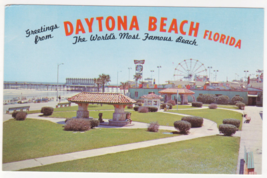 Vtg Postcard-Greetings From Daytona Beach FL-Ocean Front Park-Chrome-FL2 - £1.88 GBP