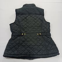 Weatherproof Girls/Women's Black Full Zip Faux Fur Quilted Vest Size Small image 2